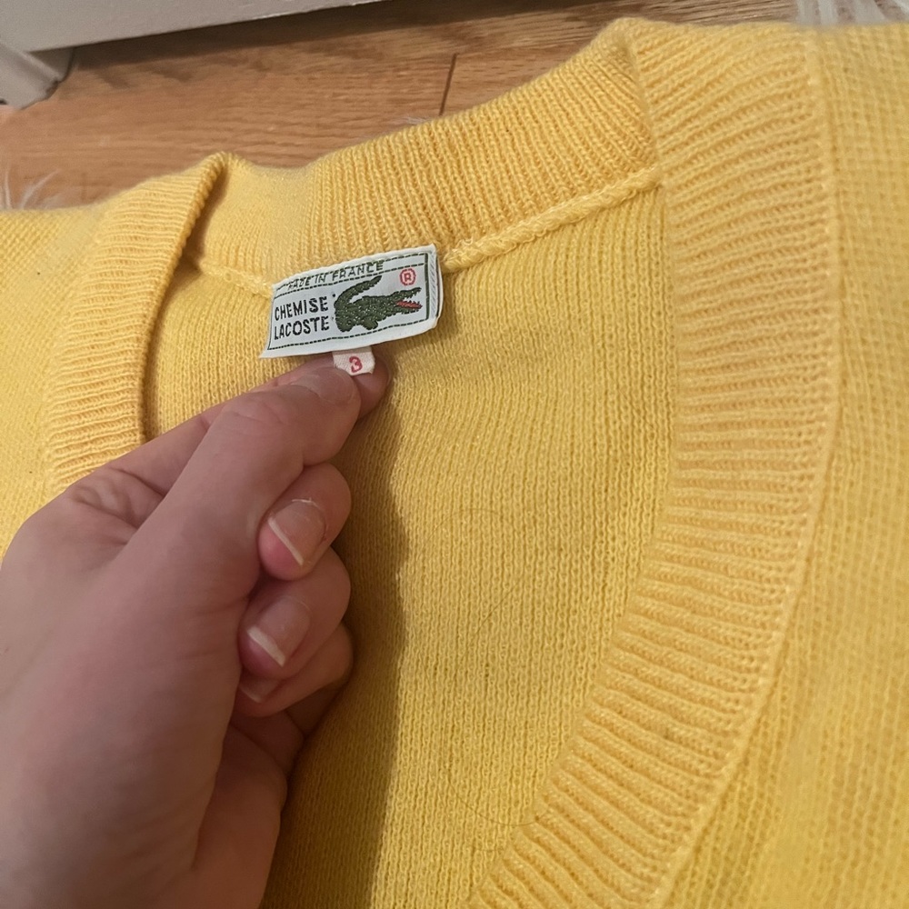 Vintage Lacoste knit jumper